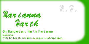 marianna harth business card